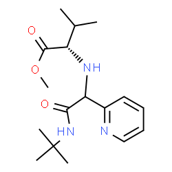 L-Valine, N-[2-[(1,1-dimethylethyl)amino]-2-oxo-1-(2-pyridinyl)ethyl]-, methyl ester (9CI)结构式