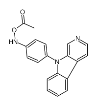 (4-pyrido[3,4-b]indol-9-ylanilino) acetate结构式