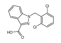 1-[(2,6-dichlorophenyl)methyl]indazole-3-carboxylic acid Structure