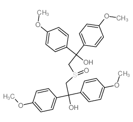 Benzenemethanol, a,a'-[sulfinylbis(methylene)]bis[4-methoxy-a-(4-methoxyphenyl)- (9CI) Structure