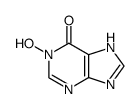 1-hydroxy-1,7(9)-dihydro-purin-6-one结构式