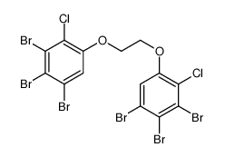 1,2,3-tribromo-4-chloro-5-[2-(3,4,5-tribromo-2-chlorophenoxy)ethoxy]benzene结构式