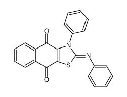 3-phenyl-2-phenylimino-2,3-dihydro-naphtho[2,3-d]thiazole-4,9-dione Structure