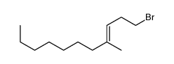 1-bromo-4-methylundec-3-ene Structure