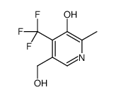 5-(hydroxymethyl)-2-methyl-4-(trifluoromethyl)pyridin-3-ol Structure