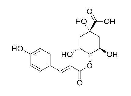 4-O-Coumaroylquinic acid Structure