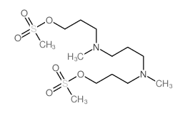 1-Propanol, 3,3-[1,3-propanediylbis (methylimino)]bis-, dimethanesulfonate (ester) Structure