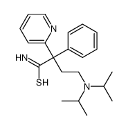 4-[di(propan-2-yl)amino]-2-phenyl-2-pyridin-2-ylbutanethioamide Structure