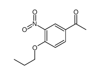 1-(3-nitro-4-propoxyphenyl)ethanone结构式