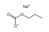 sodium propyl carbonate Structure