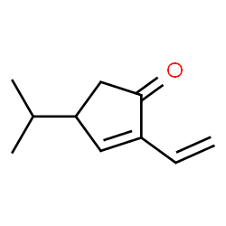 2-Cyclopenten-1-one,2-ethenyl-4-(1-methylethyl)-(9CI) structure