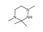 1,3,3,4-tetramethyl-1,2,4-triazinane结构式