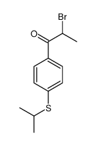 2-bromo-1-(4-propan-2-ylsulfanylphenyl)propan-1-one Structure
