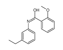 Benzamide, N-(3-ethylphenyl)-2-methoxy- (9CI) structure