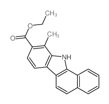 ethyl 10-methyl-11H-benzo[a]carbazole-9-carboxylate结构式