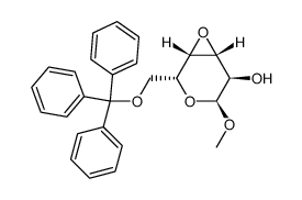 methyl 3,4-anhydro-6-O-triphenylmethyl-α-D-galactopyranoside Structure