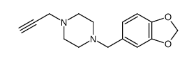 1-(3,4-Methylenedioxybenzyl)-4-(2-propynyl)piperazine Structure