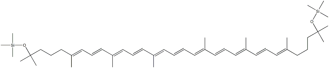 1,1',2,2'-Tetrahydro-1,1'-bis[(trimethylsilyl)oxy]-ψ,ψ-carotene structure