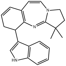 2,3,5,6-Tetrahydro-5-(1H-indol-3-yl)-3,3-dimethyl-1H-pyrrolo[2,1-b][1,3]benzodiazepine picture