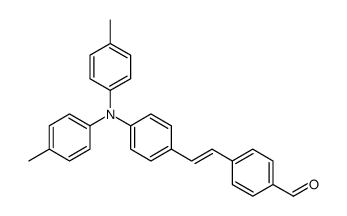 4-[2-[4-(4-methyl-N-(4-methylphenyl)anilino)phenyl]ethenyl]benzaldehyde结构式