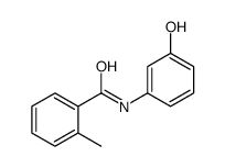 N-(3-hydroxyphenyl)-2-methylbenzamide结构式