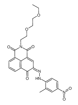 2-[2-(2-ethoxyethoxy)ethyl]-6-hydroxy-5-[(2-methyl-4-nitrophenyl)azo]-1H-benz[de]isoquinoline-1,3(2H)-dione Structure
