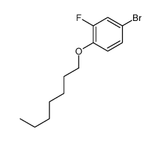 4-bromo-2-fluoro-1-heptoxybenzene结构式