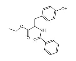 (rac)-N-Benzoyltyrosin-ethylester Structure