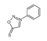 3-Phenyl-1,2,3-oxadiazol-3-ium-5-thiolate结构式