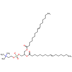 1,2-DI9-TRANS-HEXA-DECENOYL-SN-GLYCERO-3-PHOSPHOCHOLINE Structure