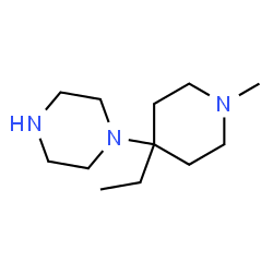 Piperazine, 1-(4-ethyl-1-methyl-4-piperidinyl)- (9CI) Structure