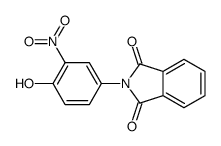 2-(4-hydroxy-3-nitrophenyl)isoindole-1,3-dione结构式