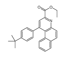 ethyl 1-(4-tert-butylphenyl)benzo[f]quinoline-3-carboxylate结构式
