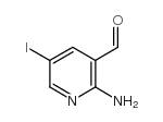 2-氨基-5-碘吡啶-3-甲醛结构式