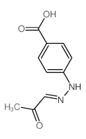 Benzoic acid, 4-[(2-oxopropylidene)hydrazino]- (9CI) Structure