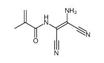 N-(1,2-Dicyan-2-aminovinyl)-methacrylamid结构式