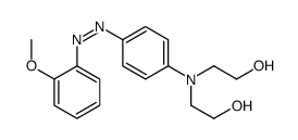 2-[N-(2-hydroxyethyl)-4-[(2-methoxyphenyl)diazenyl]anilino]ethanol结构式