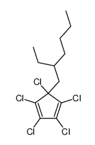 1,2,3,4,5-PENTACHLORO-5-(2-ETHYLHEXYL)CYCLOPENTADIENE structure