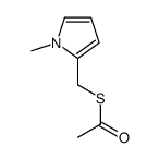 S-[(1-methylpyrrol-2-yl)methyl] ethanethioate结构式