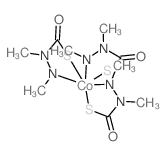 cobalt; (methyl-methylazanidyl-amino)methanethioate structure