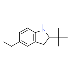 1H-Indole,2-(1,1-dimethylethyl)-5-ethyl-2,3-dihydro-(9CI) Structure