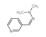 N-methyl-N-(pyridin-3-ylmethylideneamino)methanamine structure