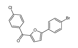 [5-(4-bromophenyl)furan-2-yl]-(4-chlorophenyl)methanone结构式