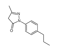 5-methyl-2-(4-propylphenyl)-4H-pyrazol-3-one结构式