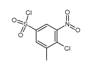 6-chloro-5-nitro-toluene-3-sulfonyl chloride结构式