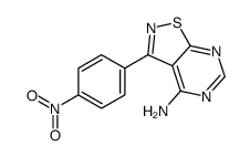 3-(4-nitrophenyl)-[1,2]thiazolo[5,4-d]pyrimidin-4-amine结构式