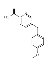 5-(4-Methoxybenzyl)-2-pyridincarbonsaeure结构式