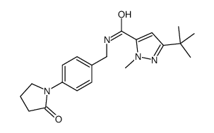 1H-Pyrazole-5-carboxamide,3-(1,1-dimethylethyl)-1-methyl-N-[[4-(2-oxo-1-pyrrolidinyl)phenyl]methyl]-(9CI)结构式