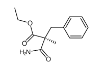 (2S)-2-benzyl-2-methylmalonamic acid ethyl ester结构式