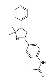 4'-(5,5-dimethyl-4-(4-pyridyl)-1-pyrrolin-2-yl)acetanilid Structure